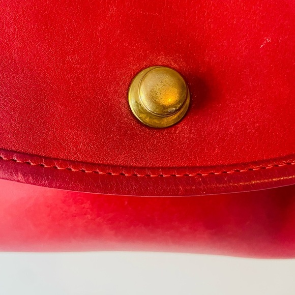 Coach Vintage Red Chrystie Crossbody RARE - Picture 4 of 10